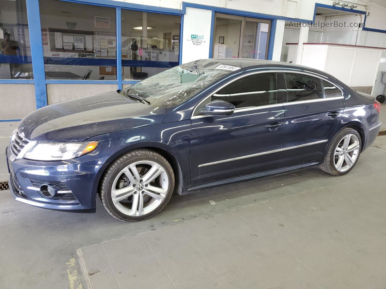 2013 Volkswagen Cc Sport Blue vin: WVWBP7AN2DE560425