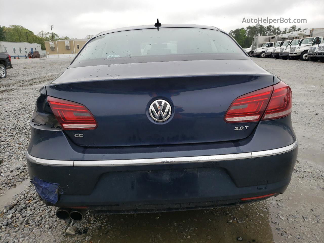 2013 Volkswagen Cc Sport Blue vin: WVWBP7AN2DE567326