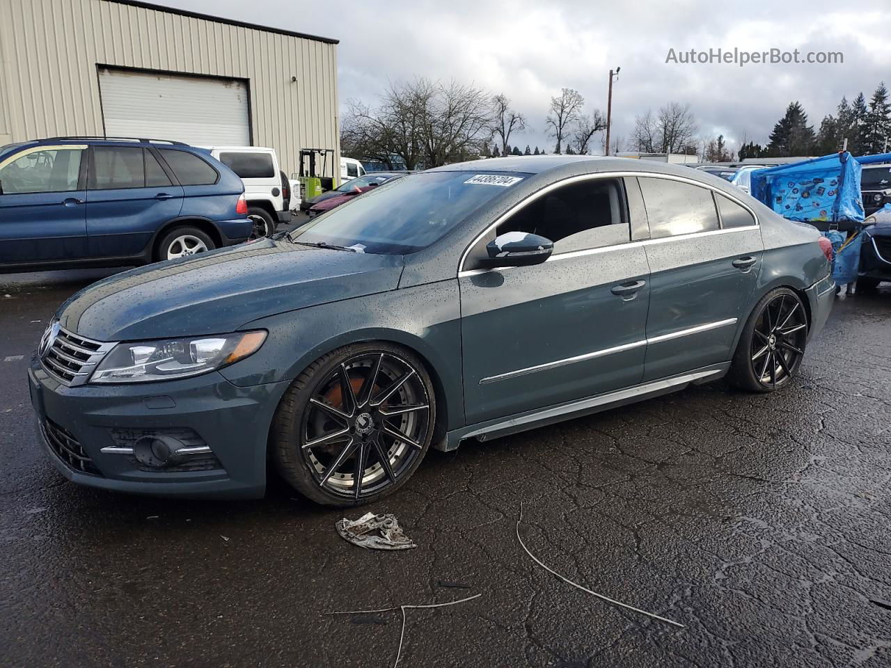 2013 Volkswagen Cc Sport Blue vin: WVWBP7AN2DE571263