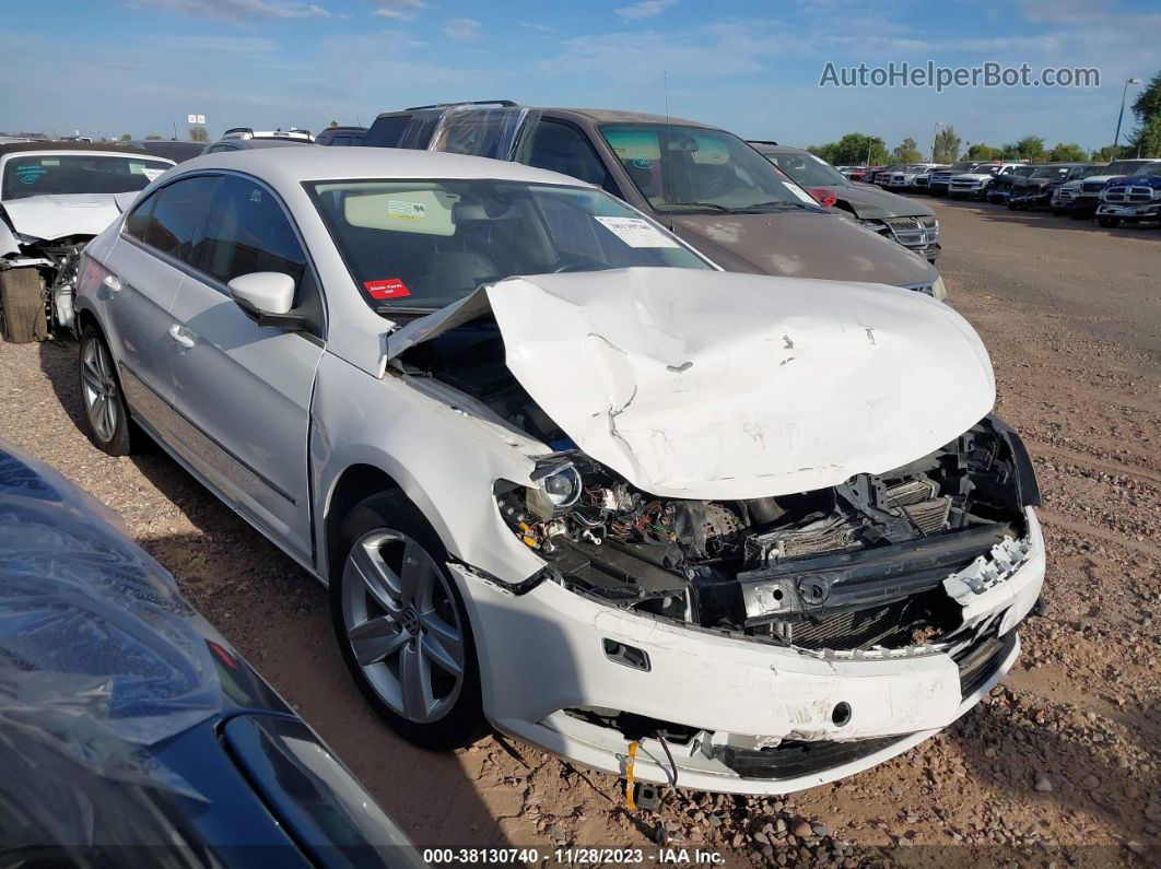 2013 Volkswagen Cc 2.0t Sport White vin: WVWBP7AN2DE571361