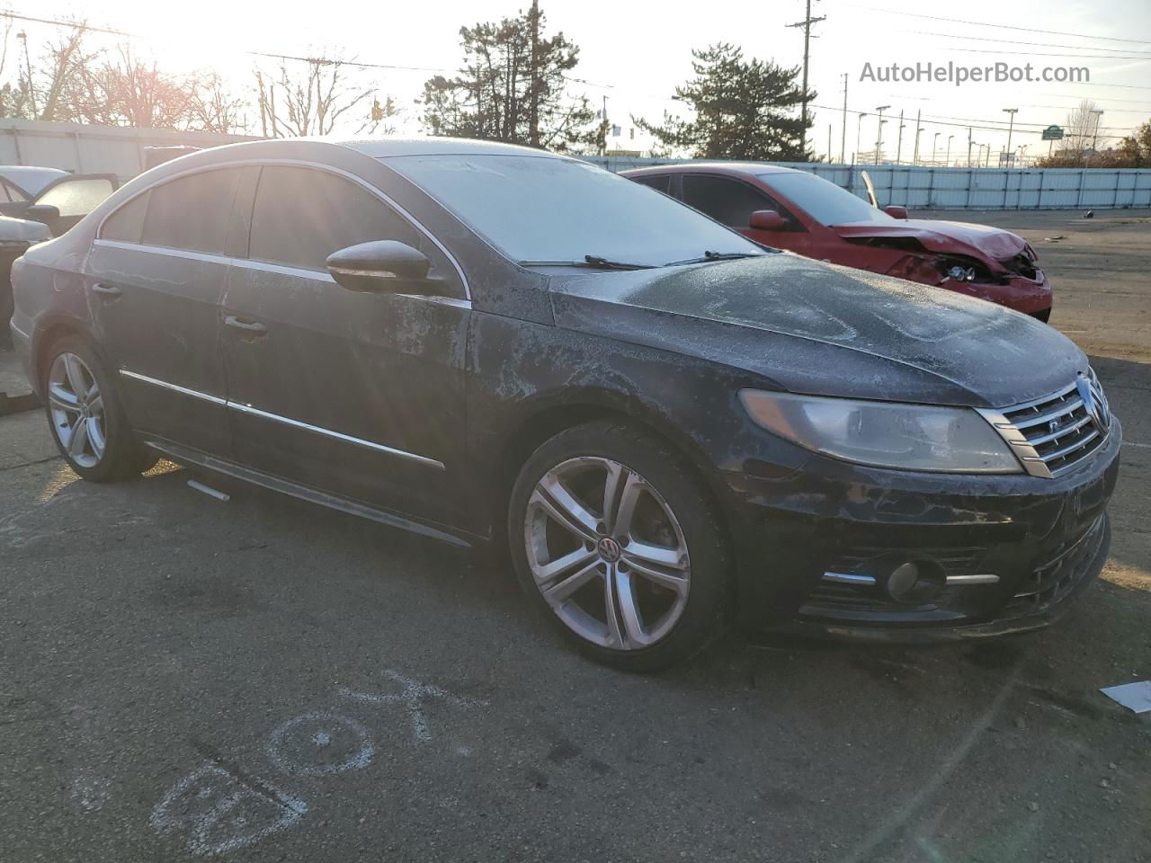 2014 Volkswagen Cc Sport Black vin: WVWBP7AN2EE524297