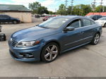 2016 Volkswagen Cc R-line Blue vin: WVWBP7AN2GE502156