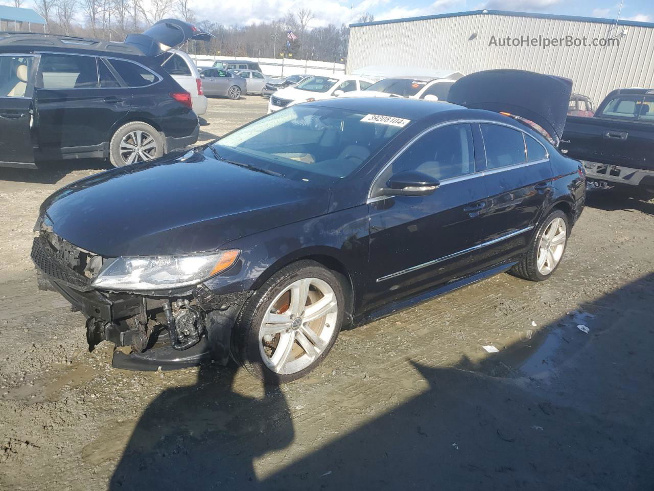 2016 Volkswagen Cc Base Black vin: WVWBP7AN2GE504568