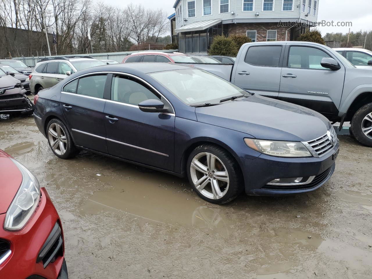 2013 Volkswagen Cc Sport Blue vin: WVWBP7AN3DE517728