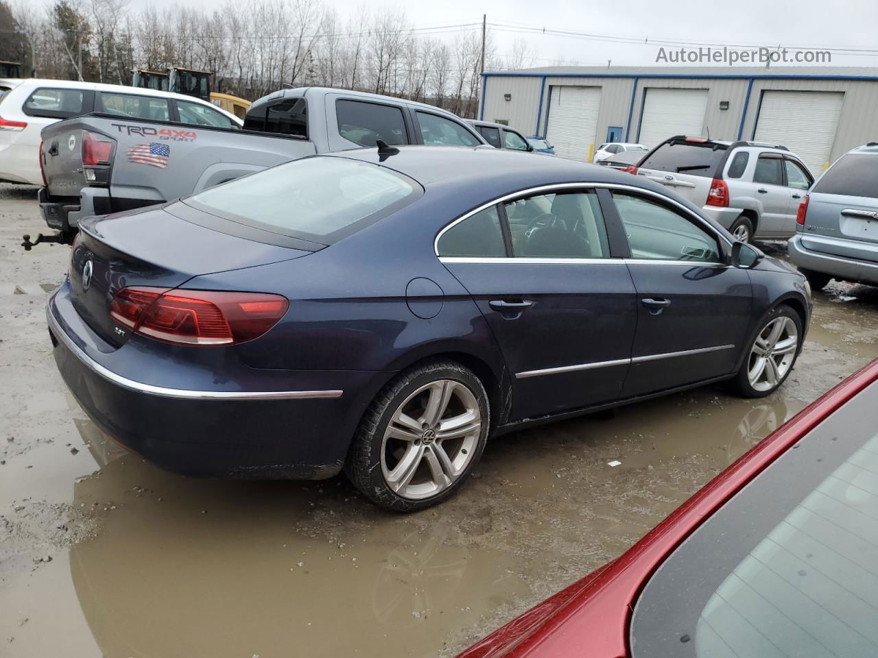 2013 Volkswagen Cc Sport Blue vin: WVWBP7AN3DE517728