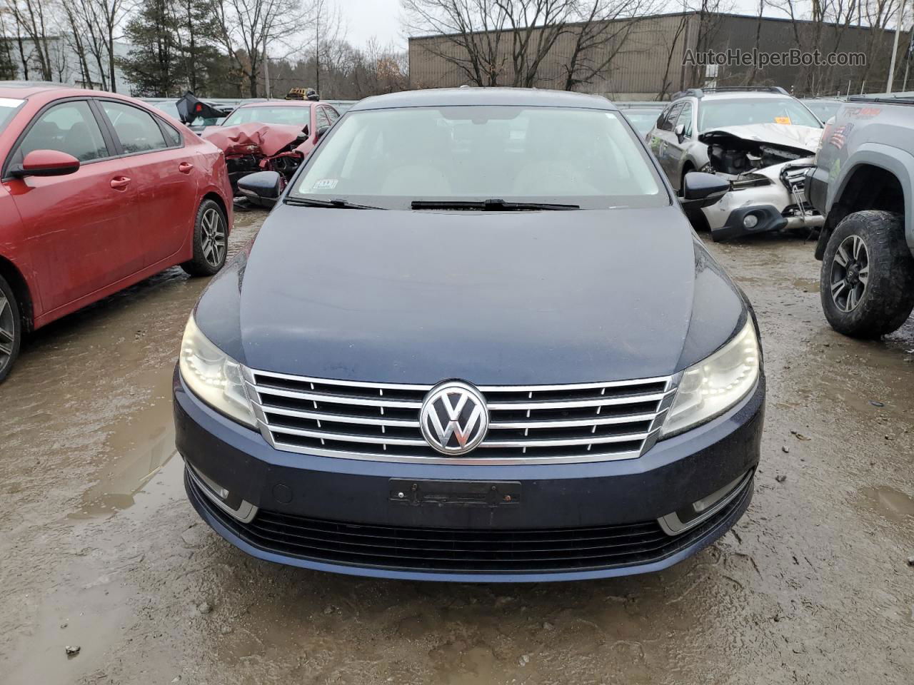 2013 Volkswagen Cc Sport Blue vin: WVWBP7AN3DE517728