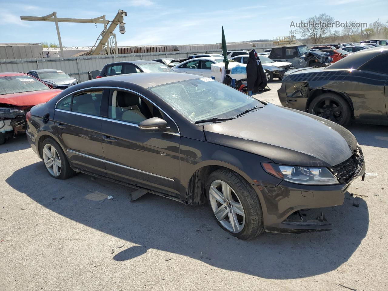 2013 Volkswagen Cc Sport Brown vin: WVWBP7AN3DE528132