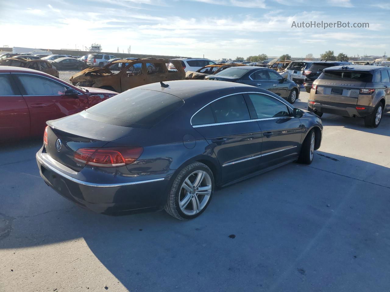 2013 Volkswagen Cc Sport Blue vin: WVWBP7AN3DE551121