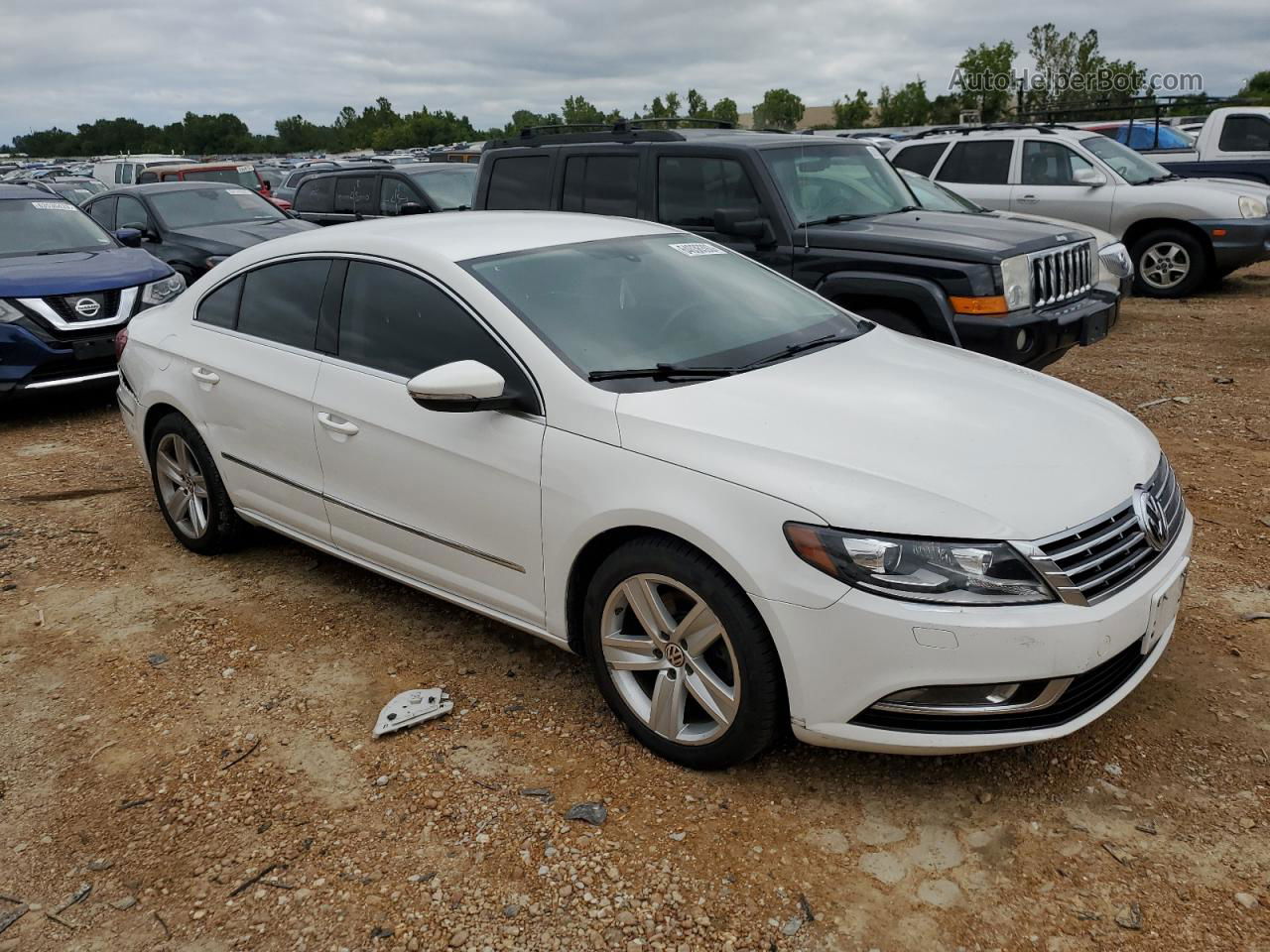 2013 Volkswagen Cc Sport White vin: WVWBP7AN3DE552155