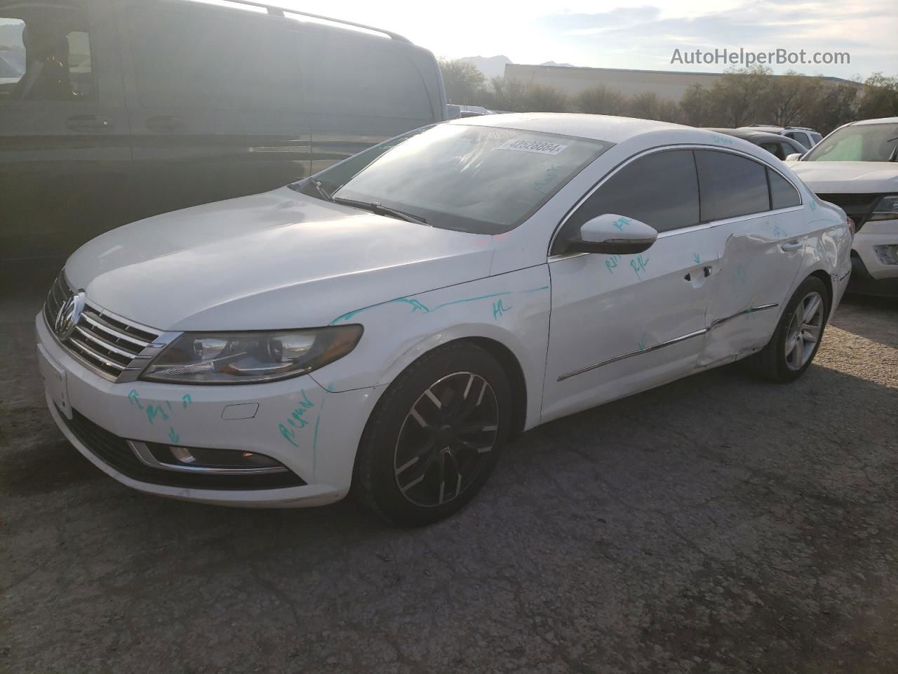 2013 Volkswagen Cc Sport White vin: WVWBP7AN3DE571532