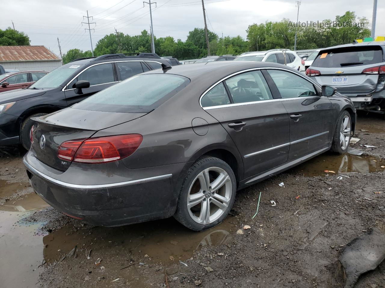 2014 Volkswagen Cc Sport Brown vin: WVWBP7AN3EE507718