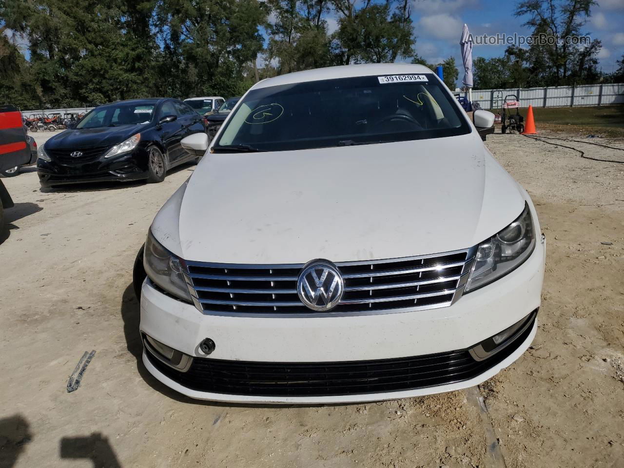 2014 Volkswagen Cc Sport White vin: WVWBP7AN3EE522011