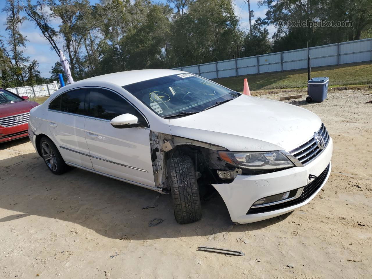 2014 Volkswagen Cc Sport White vin: WVWBP7AN3EE522011