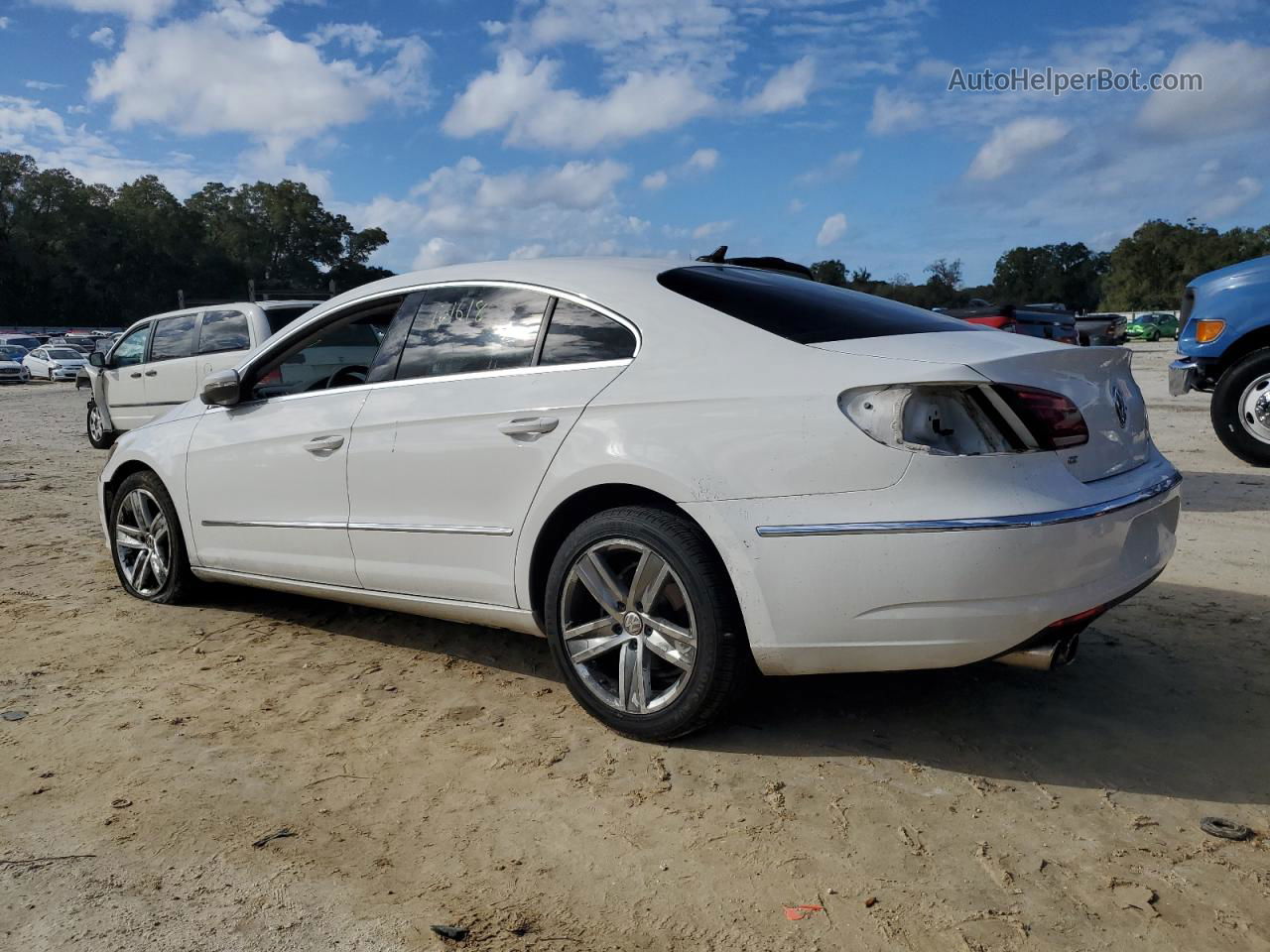 2014 Volkswagen Cc Sport White vin: WVWBP7AN3EE522011