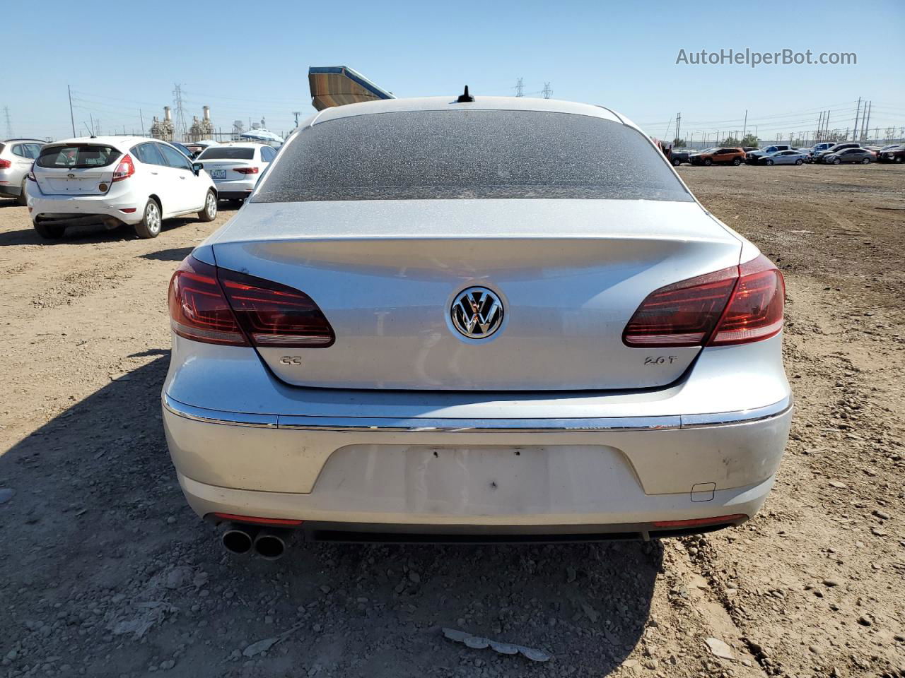 2014 Volkswagen Cc Sport Silver vin: WVWBP7AN3EE523949