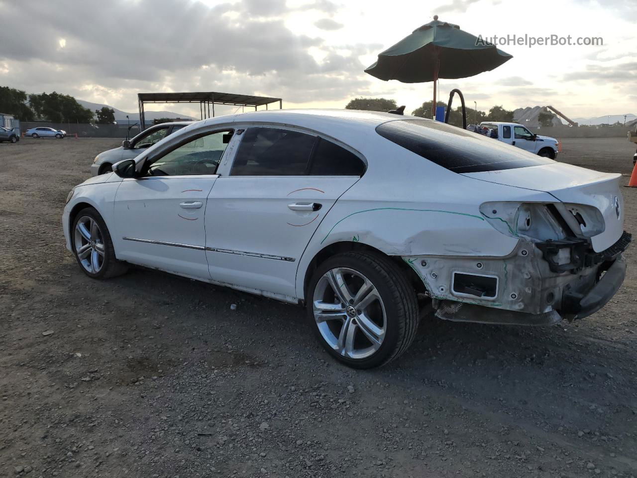 2014 Volkswagen Cc Sport White vin: WVWBP7AN3EE527130