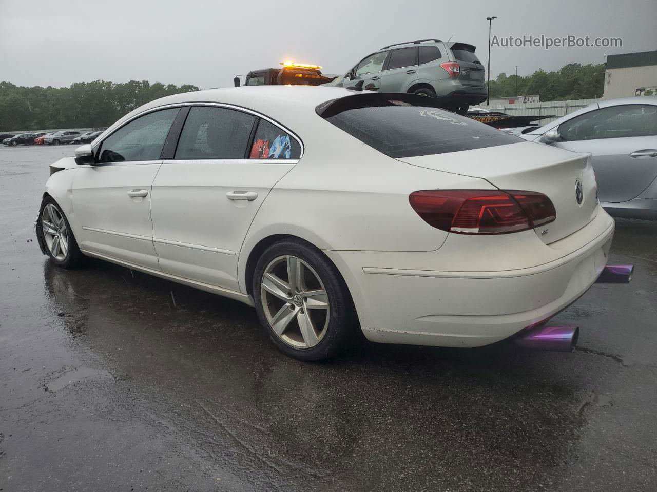 2014 Volkswagen Cc Sport White vin: WVWBP7AN3EE534272