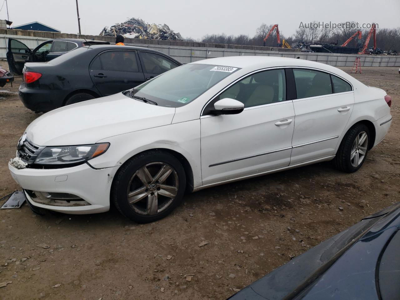 2013 Volkswagen Cc Sport Белый vin: WVWBP7AN4DE503319