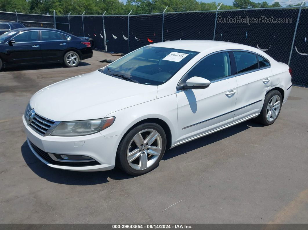 2013 Volkswagen Cc 2.0t Sport White vin: WVWBP7AN4DE508486