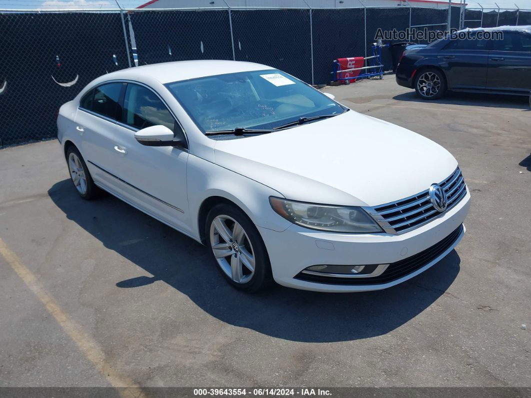 2013 Volkswagen Cc 2.0t Sport White vin: WVWBP7AN4DE508486