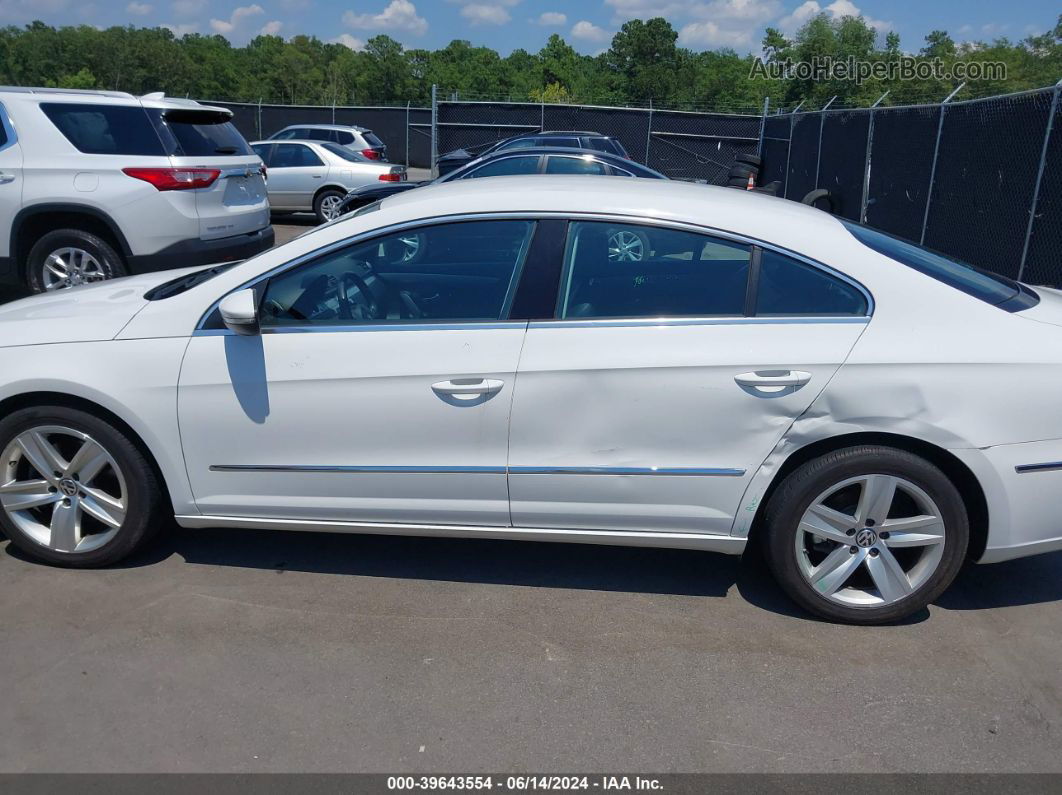 2013 Volkswagen Cc 2.0t Sport White vin: WVWBP7AN4DE508486