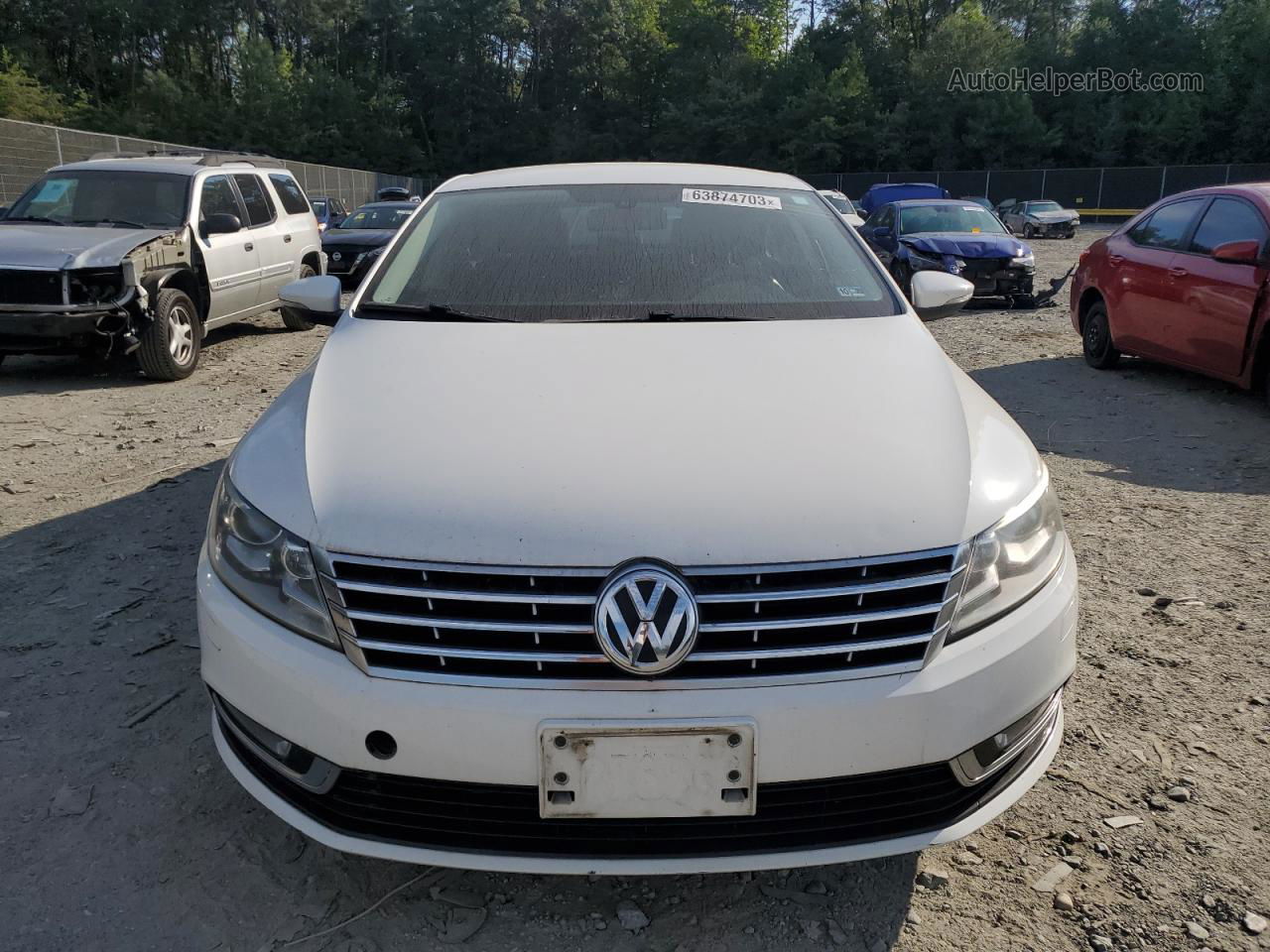 2013 Volkswagen Cc Sport White vin: WVWBP7AN4DE519746