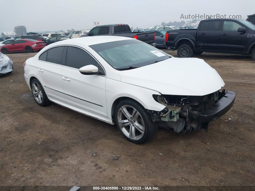 2014 Volkswagen Cc 2.0t R-line White vin: WVWBP7AN4EE526813