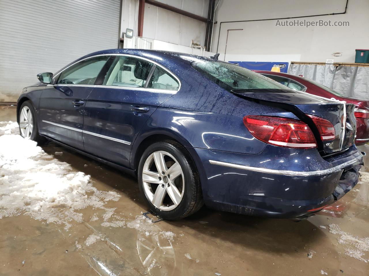 2014 Volkswagen Cc Sport Blue vin: WVWBP7AN4EE537309