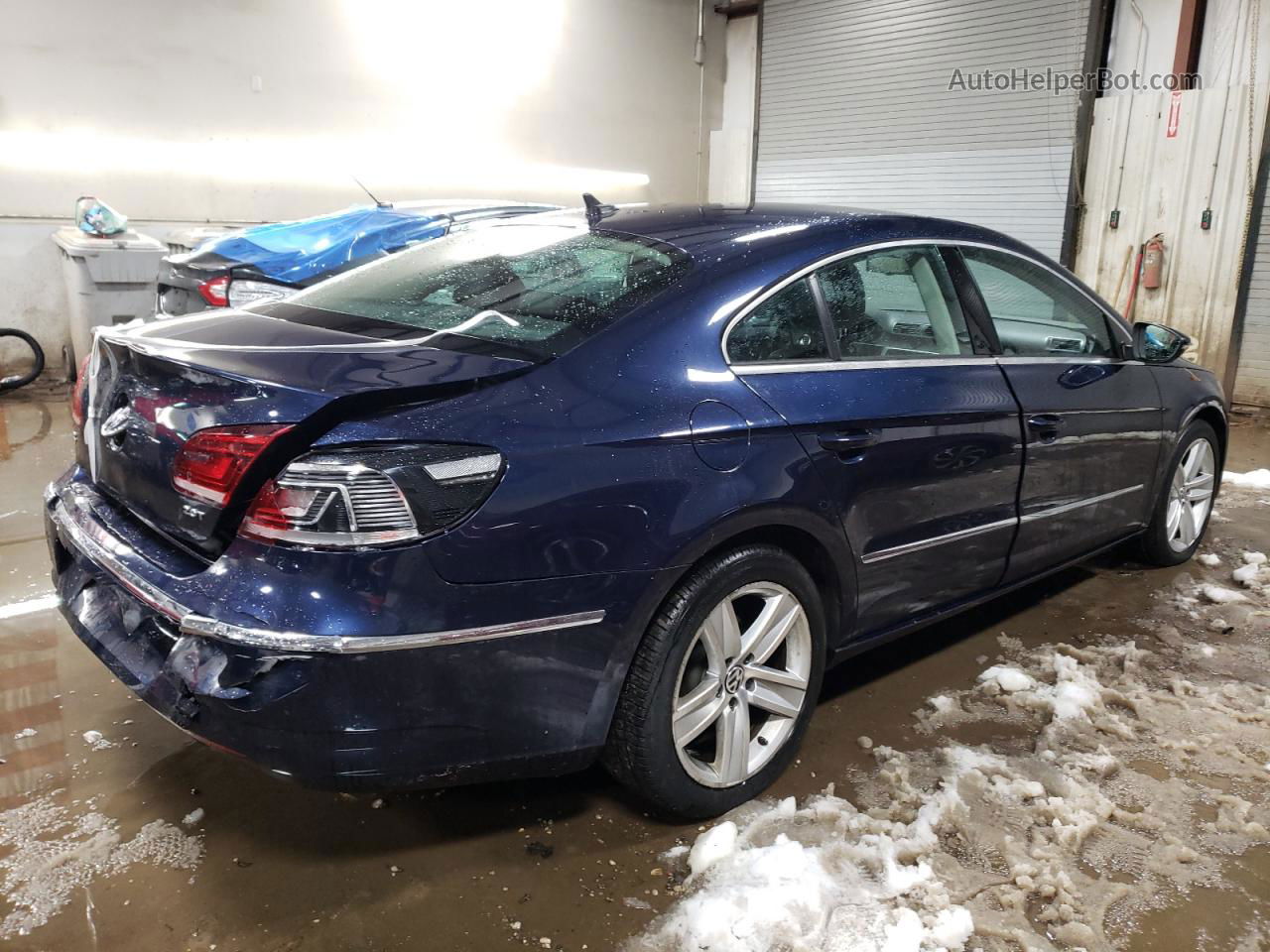 2014 Volkswagen Cc Sport Blue vin: WVWBP7AN4EE537309