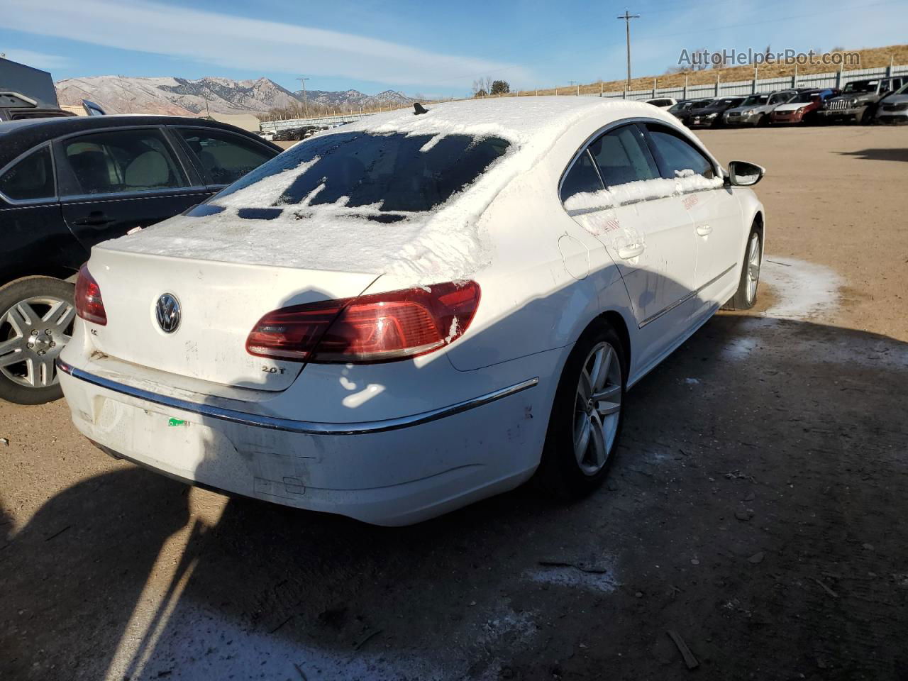 2014 Volkswagen Cc Sport White vin: WVWBP7AN5EE501368