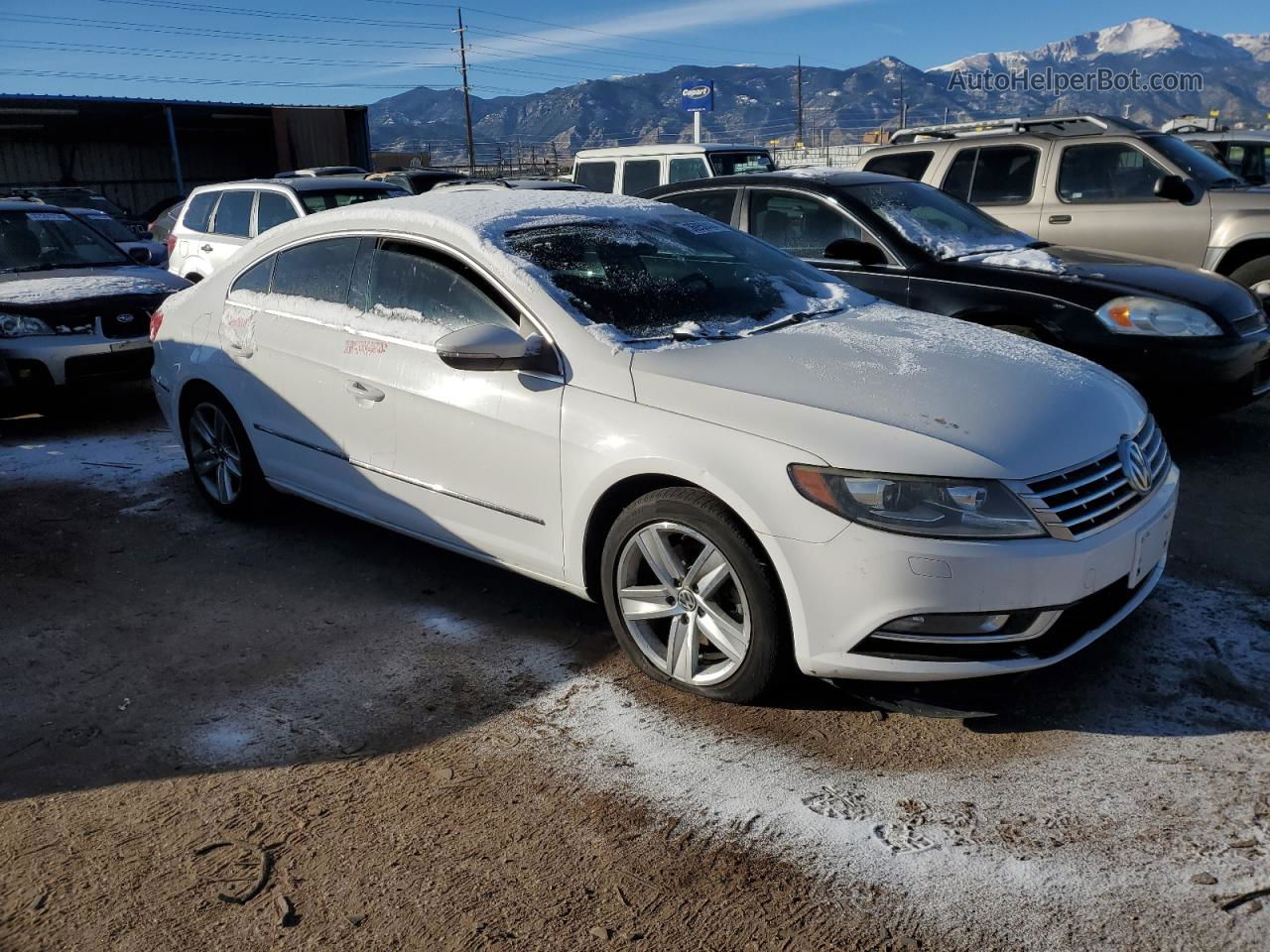 2014 Volkswagen Cc Sport White vin: WVWBP7AN5EE501368