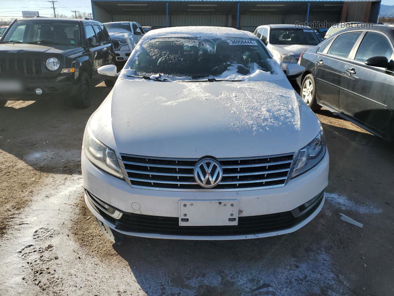 2014 Volkswagen Cc Sport White vin: WVWBP7AN5EE501368