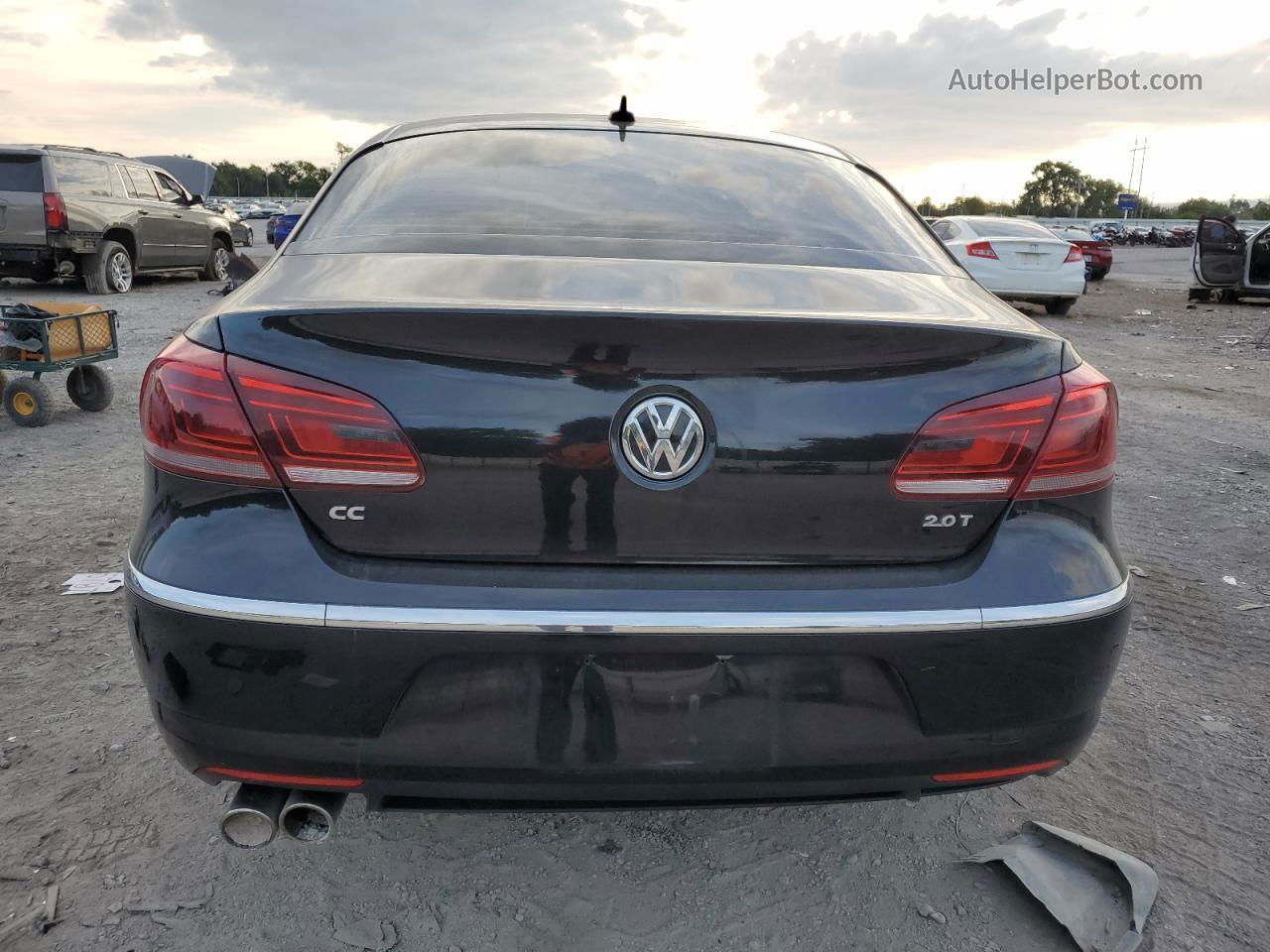 2014 Volkswagen Cc Sport Черный vin: WVWBP7AN5EE531065