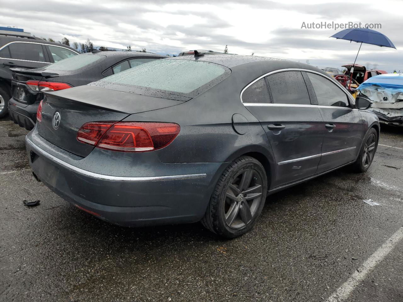 2014 Volkswagen Cc Sport Gray vin: WVWBP7AN5EE539294