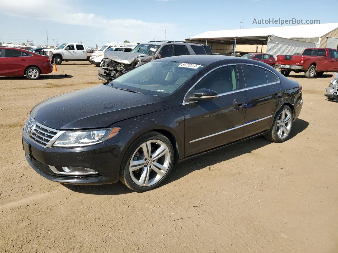 2013 Volkswagen Cc Sport Black vin: WVWBP7AN6DE500793