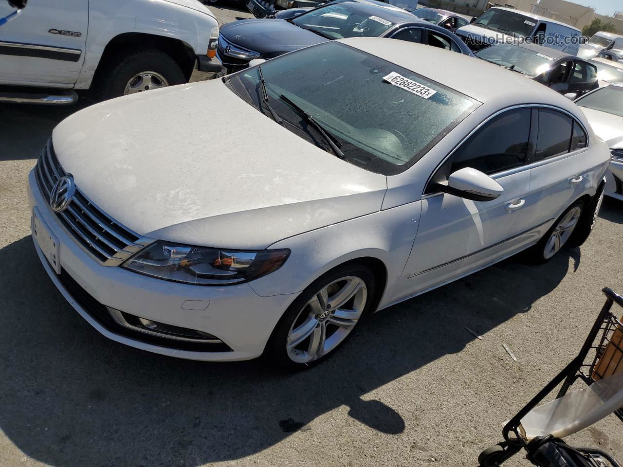 2013 Volkswagen Cc Sport White vin: WVWBP7AN6DE517464