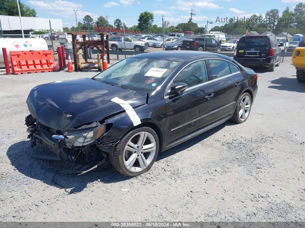 2014 Volkswagen Cc 2.0t R-line Black vin: WVWBP7AN6EE524514