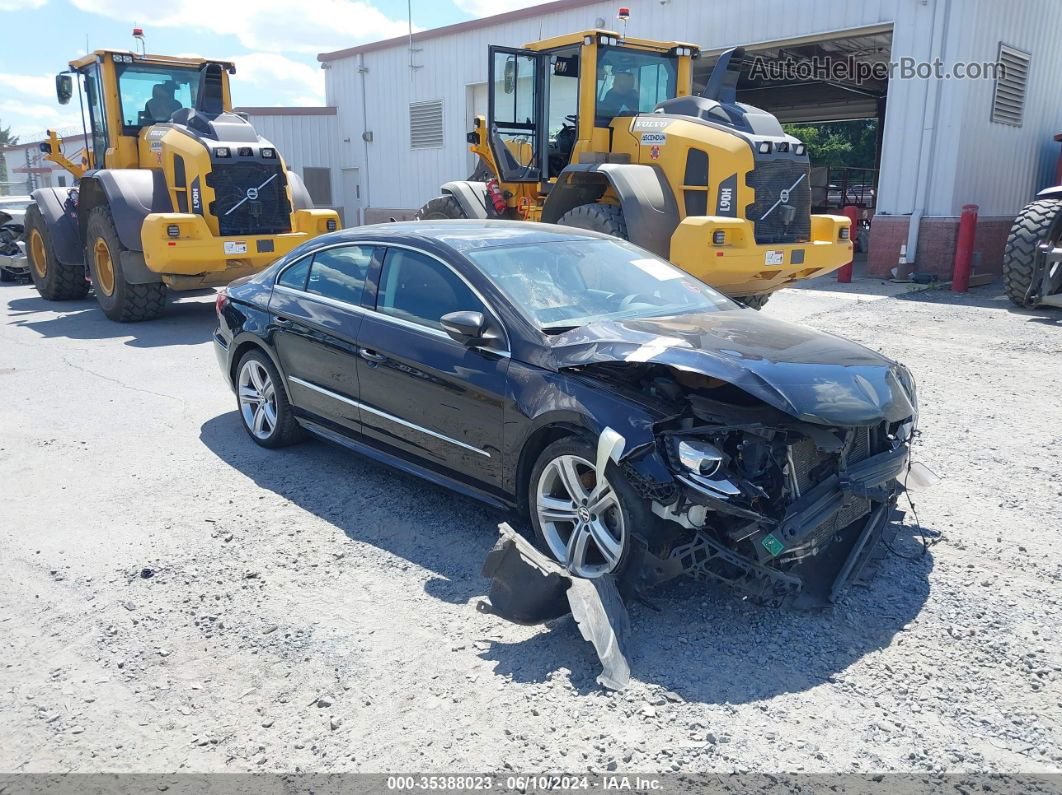 2014 Volkswagen Cc 2.0t R-line Black vin: WVWBP7AN6EE524514