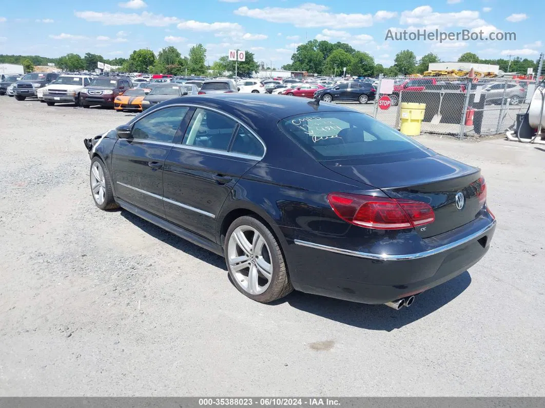 2014 Volkswagen Cc 2.0t R-line Black vin: WVWBP7AN6EE524514