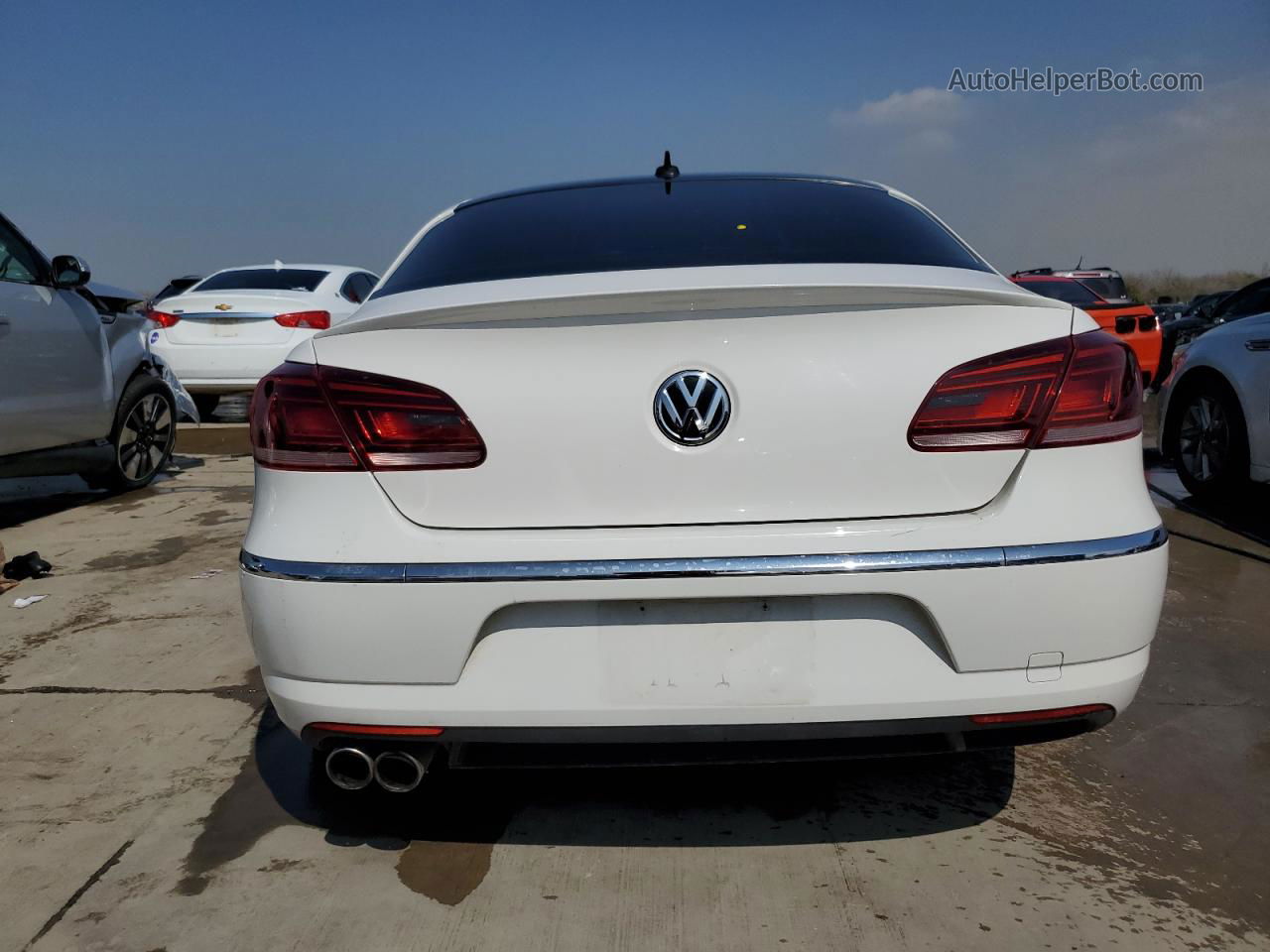 2014 Volkswagen Cc Sport White vin: WVWBP7AN6EE533858