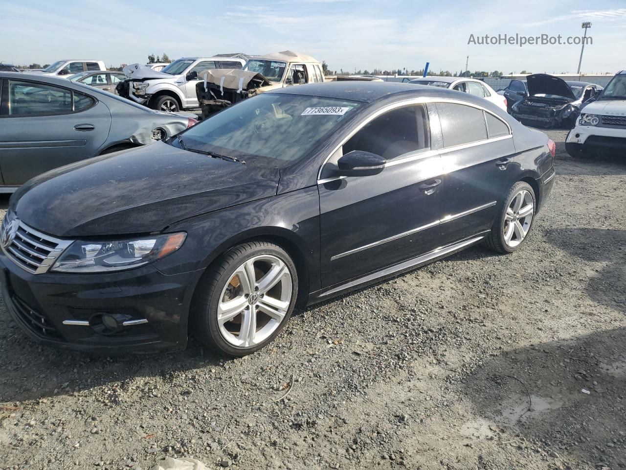 2014 Volkswagen Cc Sport Black vin: WVWBP7AN6EE537604