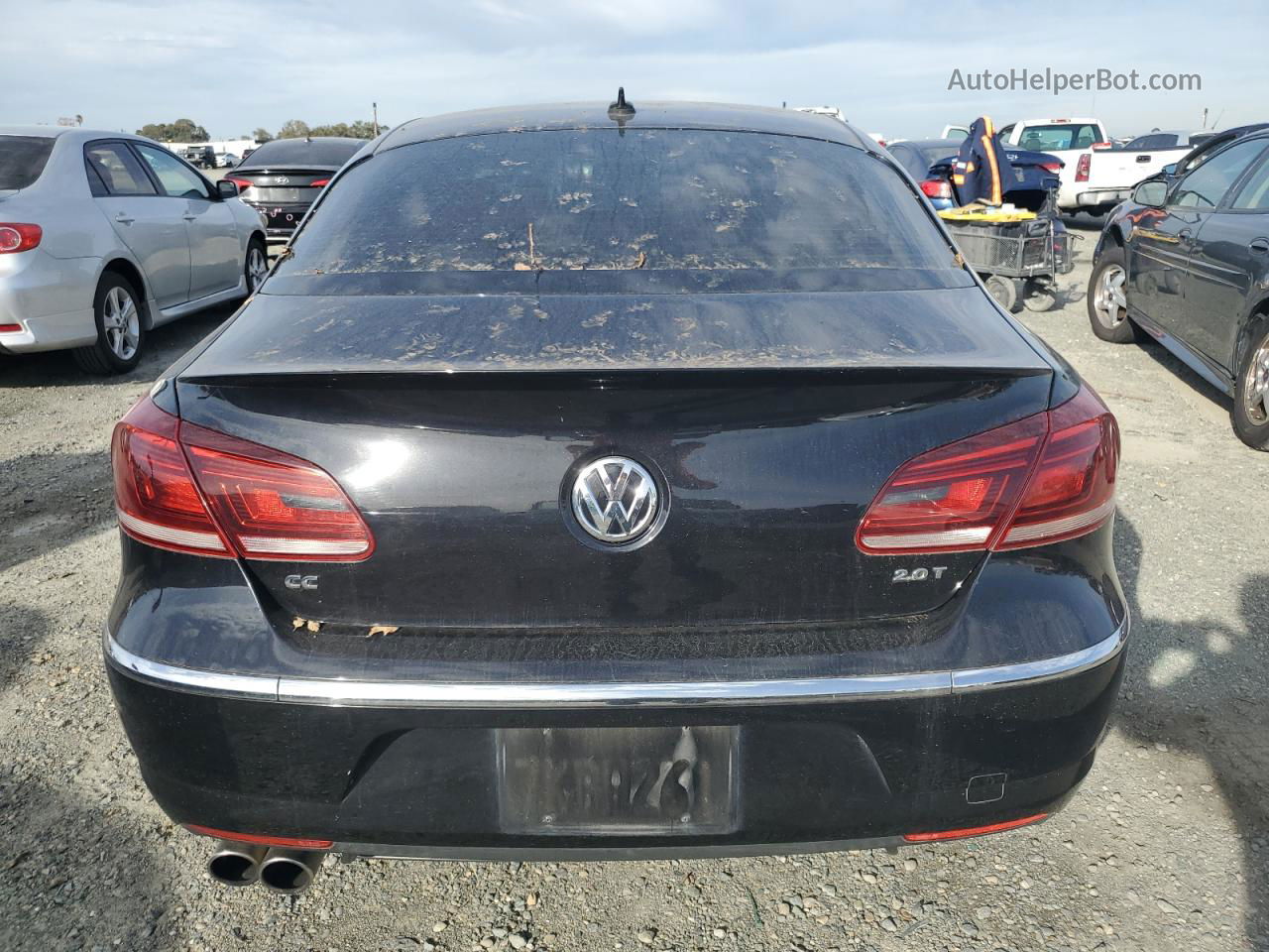 2014 Volkswagen Cc Sport Black vin: WVWBP7AN6EE537604