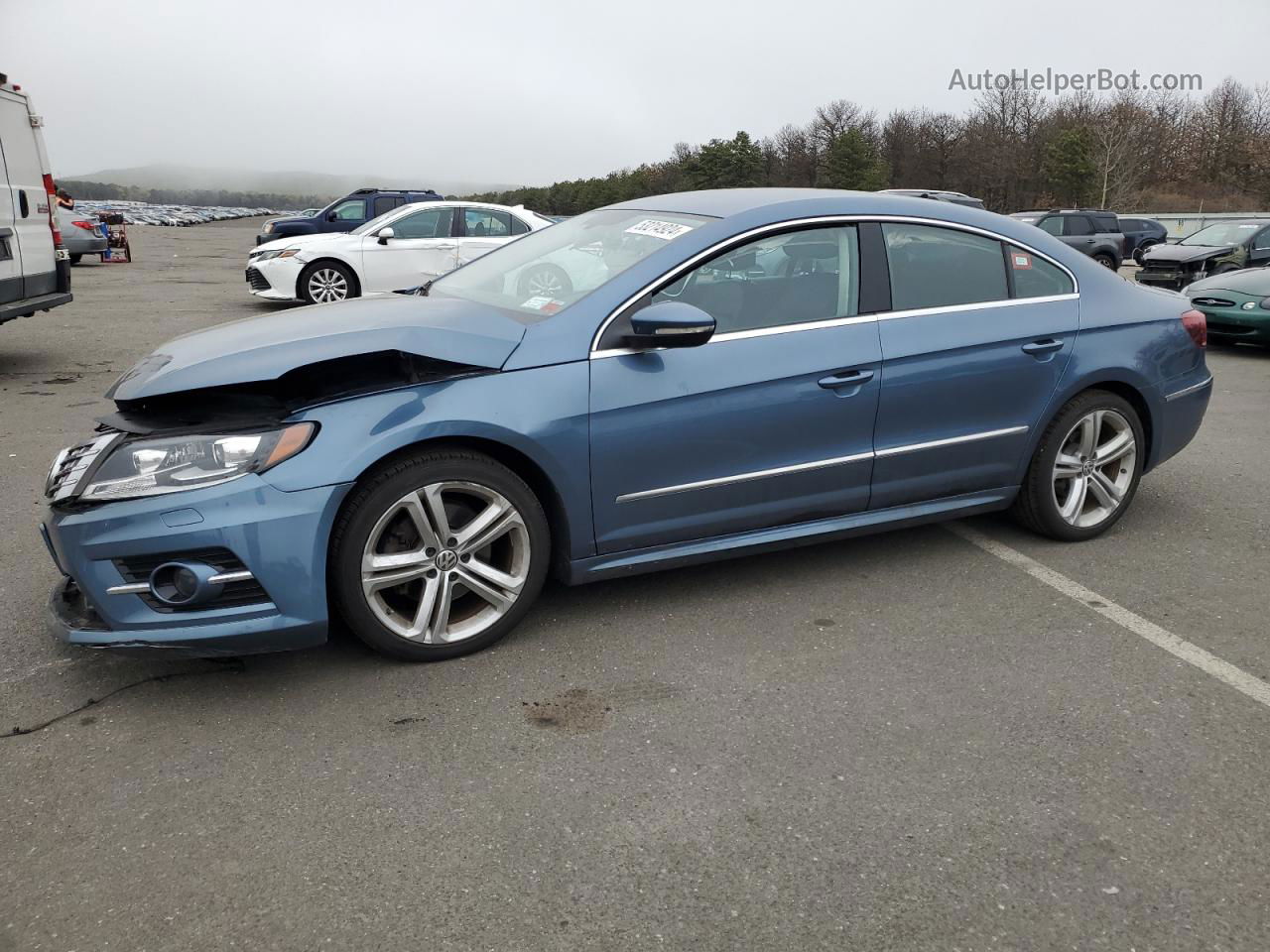 2016 Volkswagen Cc Base Blue vin: WVWBP7AN6GE518473