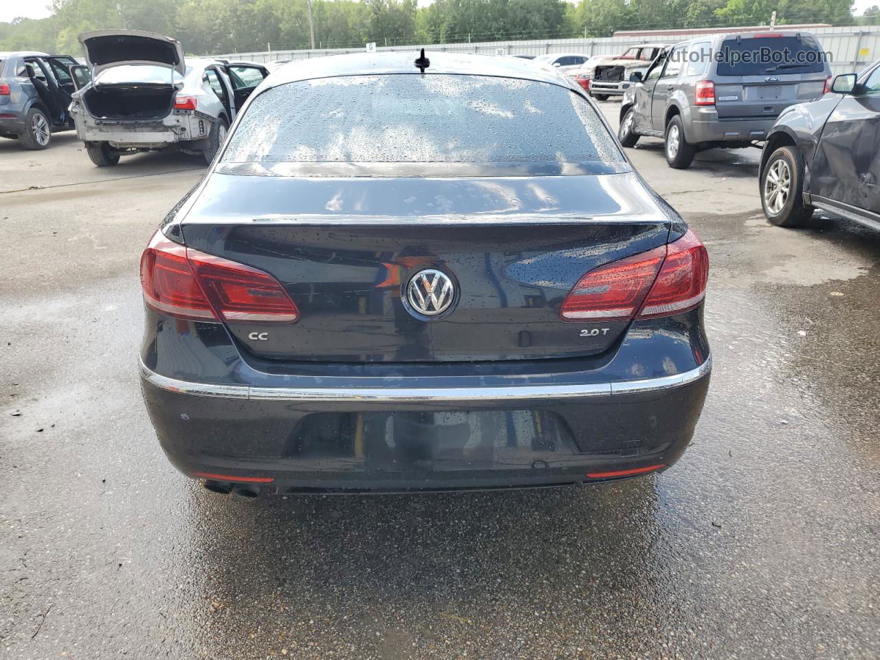 2013 Volkswagen Cc Sport Black vin: WVWBP7AN7DE500575