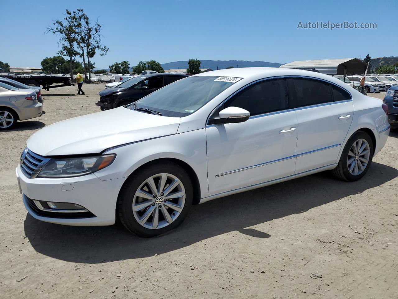 2013 Volkswagen Cc Sport Белый vin: WVWBP7AN7DE502374