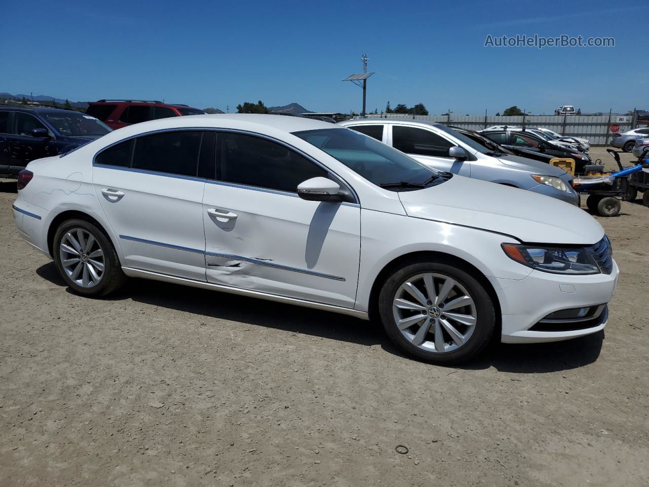 2013 Volkswagen Cc Sport White vin: WVWBP7AN7DE502374