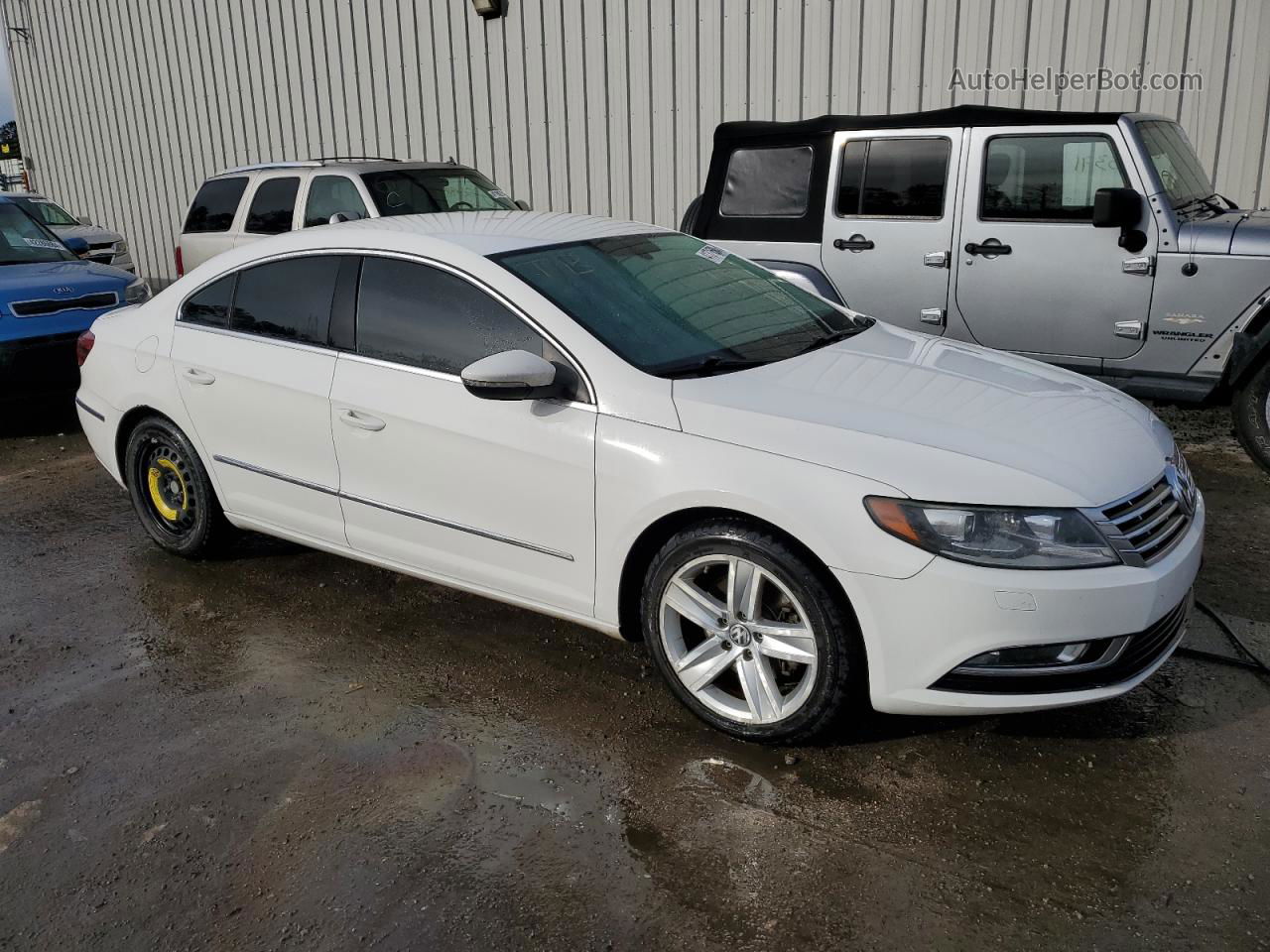 2013 Volkswagen Cc Sport White vin: WVWBP7AN7DE561294