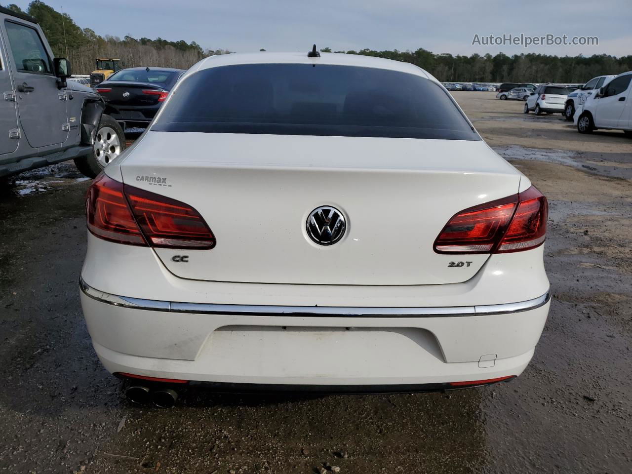 2013 Volkswagen Cc Sport White vin: WVWBP7AN7DE561294