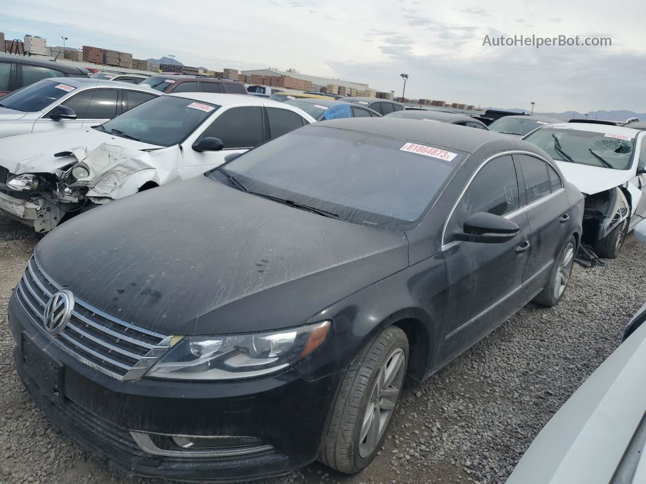 2014 Volkswagen Cc Sport Черный vin: WVWBP7AN7EE508113