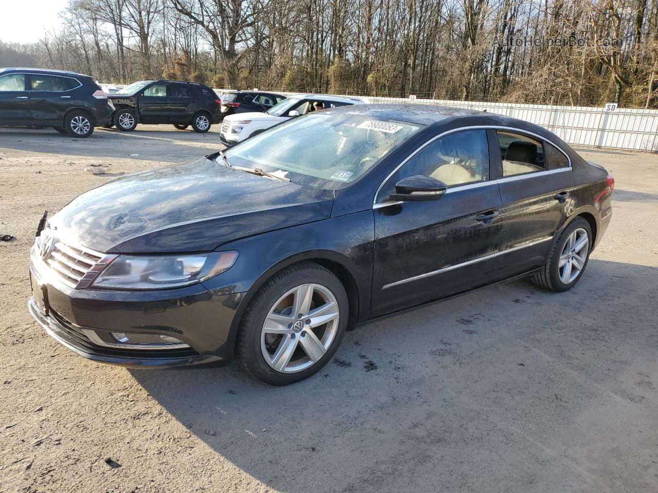 2014 Volkswagen Cc Sport Black vin: WVWBP7AN7EE527132